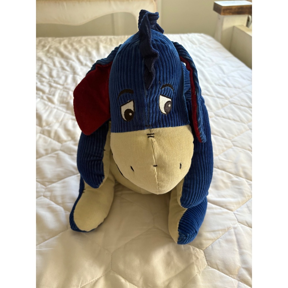 Disney Store Eeyore‎ Corduroy Plush Collectible Removable Tail Winnie the Pooh